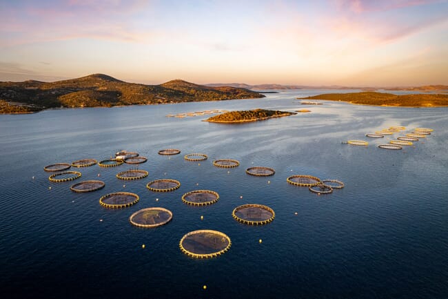 Fish farm in Norway.