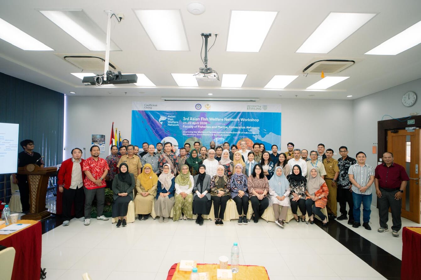 A group photo during a workshop in Indonesia.