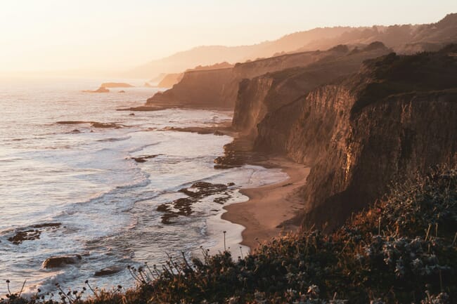 Los Angeles coast.